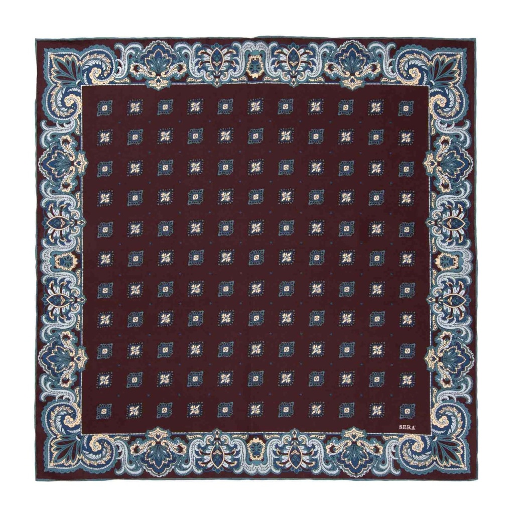 Pochette Winter Flowers — Sera Fine Silk