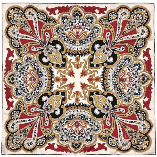 Foulard Beatrice 90x90 — Sera Fine Silk